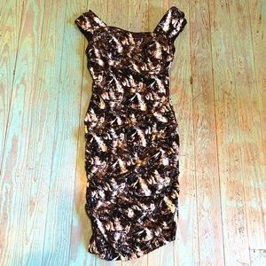 NWOT Nicole Miller sequined cocktail dress 6